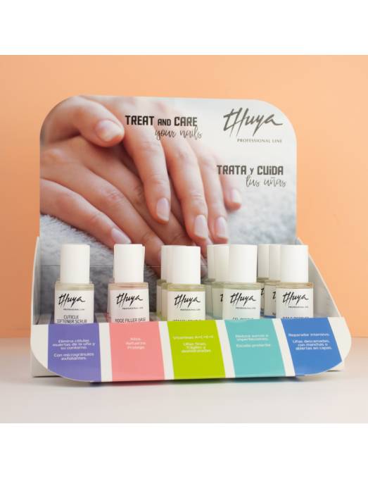 EXPOSITOR TRATAMIENTO UÑAS COMPLETO CASTELLANO 24U